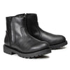 MMCC Men’s Kick Start 7” Black Top Grain Leather Motorcycle Boots - Dual YKK Zippers, Freedom Flex Toe - MBM9009