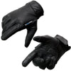 Milwaukee Leather MG7502 Men's Black Leather Gel Palm Motorcycle Gloves w/ i-Touch and Cool-Tec Technology