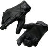 Milwaukee Leather MG7599 Men's Black Leather Motorcycle Gloves w/ i-Touch Screen and Led Finger Light