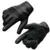 Milwaukee Leather MG7736 Women's Black Leather Gel Palm Motorcycle Gloves w/ Flex Knuckles and Cool-Tec Treatement