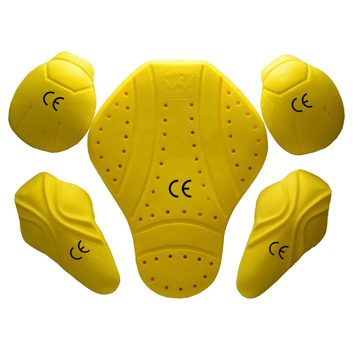 Milwaukee Leather 5-Pc CE-Approved Motorcycle Armor -Shoulder, Elbow and Back Armor for Motorcycle Jacket - MP7908