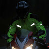 Milwaukee Leather MPM1792 Men's Black and High-Viz Green CE Armored Textile Motorcycle Jacket- All Season Biker Jacket