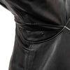 Milwaukee Leather USA MADE MLJKM5003 Men's Black Echo Premium Leather Motorcycle Jacket with Reflective Piping