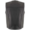 USA Leather 1201 Men's Black Classic Club Style Motorcycle Original Leather Vest