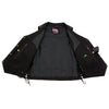 USA Leather 1204 Men's Black 'Dime' Classic Leather Ten Pocket Motorcycle Biker Vest with Side Laces
