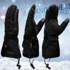 Milwaukee Leather MG17501SET Men’s Heated Black Leather/Textile Winter Gloves /Harness Wire and i-Touch