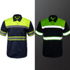 Milwaukee Motorcycle Clothing Co. Men’s Safeway Green/BlueMechanic Rider Ready Shirt w/ Reflective Strip MDM11614