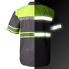 Milwaukee Motorcycle Clothing Co. Men’s Safeway Green/Grey Mechanic Rider Ready Shirt w/ Reflective Strip MDM11615