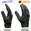 Milwaukee Leather MG7736 Women's Black Leather Gel Palm Motorcycle Gloves w/ Flex Knuckles and Cool-Tec Treatement