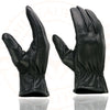 Milwaukee Leather SH734 Men's Black Thermal Lined Leather Motorcycle Gloves w/ Cinch Wrist Closure