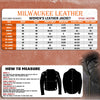 Milwaukee Leather LKL2739 Women's Black Premium Leather Vented Motorcycle Biker Jacket w/ Hoodie