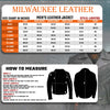 Milwaukee Leather LKM1703 Men's Classic Black Premium Leather Motorcycle Biker Rider Jacket