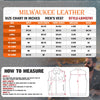 Milwaukee Leather LKM3781 Men's Black Premium Leather Motorcycle Biker Rider Vest w/ White Stitching and Paisley Liner