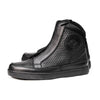 Milwaukee Leather Men's Black Leather Diamond Patterned Reinforced Street Biker Riding Shoes w/ Ankle Support - MBM9104