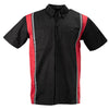 Milwaukee Motorcycle Clothing Co. Men’s Blk/Red Mechanic Work Shirt – w / Reflective Strip, Rider‑Built MDM11607