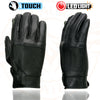 Milwaukee Leather MG7599 Men's Black Leather Motorcycle Gloves w/ i-Touch Screen and Led Finger Light