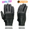 Milwaukee Leather MG7736 Women's Black Leather Gel Palm Motorcycle Gloves w/ Flex Knuckles and Cool-Tec Treatement