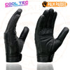 Milwaukee Leather MG7736 Women's Black Leather Gel Palm Motorcycle Gloves w/ Flex Knuckles and Cool-Tec Treatement