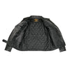 Milwaukee Leather LKM1701 Men's Classic Side Laced Black Motorcycle Premium Leather Jacket with CE Armor Protection