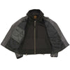 Milwaukee Leather LKL2739 Women's Black Premium Leather Vented Motorcycle Biker Jacket w/ Hoodie