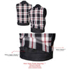 Milwaukee Leather LKM3783 Men's Classic Black Leather Motorcycle Vest with Inside Flannel Liner