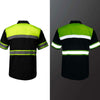 Milwaukee Motorcycle Clothing Co. Men’s Safeway Green/Black Mechanic Rider Ready Shirt w/ Reflective Strip MDM11613