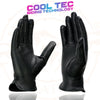 Milwaukee Leather MG7797 Women's Black Leather Motorcycle Rider Unlined Gloves w/ Cool-Tec Leather Treatement