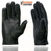 Milwaukee Leather SH869 Men's Black Deerskin Leather Unlined Professional Driving Gloves