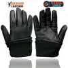 Milwaukee Leather Men's Gauntlet Motorcycle Hand Gloves- Black Deerskin Long Cuff Thermal Lined Leather Palm - G317