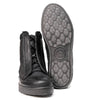 Milwaukee Leather Men's Black Leather Diamond Patterned Reinforced Street Biker Riding Shoes w/ Ankle Support - MBM9104
