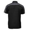 Milwaukee Motorcycle Clothing Co. Men’s Blk/Grey Mechanic Work Shirt – w / Reflective Strip, Rider‑Built MDM11601