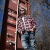Milwaukee Leather MPM1637 Men's Plaid Mechanic Long Sleeve Flannel Biker Shirt