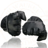 Milwaukee Leather SH734 Men's Black Thermal Lined Leather Motorcycle Gloves w/ Cinch Wrist Closure