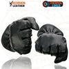 Milwaukee Leather SH858 Men's Thermal Lined USA Deerskin Black Leather Motorcycle Gloves w/ Cinch Wrist Closure