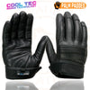 Milwaukee Leather MG7536 Men's Black Leather Gel Palm Motorcycle Gloves w/ Flex Knuckles and Cool-Tec Treatment