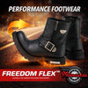 Milwaukee Motorcycle Clothing Company MB407 Men's Black Afterburner Motorcycle Leather Boots