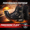 Milwaukee Motorcycle Clothing Company MB433EEE Men's EEE Wide Black Road Captain Motorcycle Leather Boots