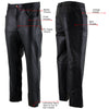 Milwaukee Leather LKM5716 Men's Classic Black Premium Leather Fitted Casual Biker Leather Pants