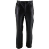 Milwaukee Leather LKM5716 Men's Classic Black Premium Leather Fitted Casual Biker Leather Pants
