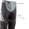 Milwaukee Leather MPM5730 Men's Black and Grey Tri-Tex Fabric Motorcycle Rider Pants w/ CE Armor Protection