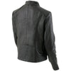 Milwaukee Leather LKL2735 Women's Black Premium Leather Scuba Style Biker Jacket w/ Mandarin Collar
