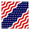 Hot Leathers BAB1079 Wavy American Flag Bandana