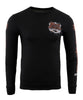 Biker Clothing Co. BCC117004 Men's Black 'Work Sucks, Let's Ride ' Long Sleeve T-Shirt