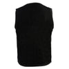 Milwaukee Leather DM1310 Men's Black Classic Denim Western Style Cowboy Biker Vest w/ Snap Button Closure
