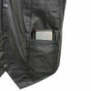 Event Leather EL1310GO Men's Classic Western Style Snap Button Black Motorcycle Riders Leather Vest