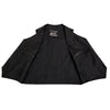 Event Leather EL5310 Black Motorcycle Leather Vest for Men - Riding Club Adult Motorcycle Vests