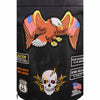 Event Leather ELM3920 Men's Black Leather Pre-Patched Bikers Vest w/ 6 Pockets - 23 Patches and Side Laces