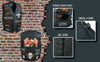 Event Leather ELM3920 Men's Black Leather Pre-Patched Bikers Vest w/ 6 Pockets - 23 Patches and Side Laces
