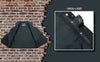 Event Leather ELM3920 Men's Black Leather Pre-Patched Bikers Vest w/ 6 Pockets - 23 Patches and Side Laces