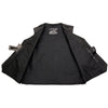 Event Leather ELM3925 Black Motorcycle Leather Vest for Men w/ Patches - Riding Club Adult Motorcycle Vests